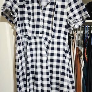 TORRID RETRO CHIC BLACK PLAD VINTAGE STYLE DRESS PLUS SIZE